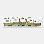 Vintage Lithograph British Ocean Liner RMS Caronia Bumper Sticker