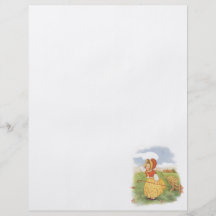 Vintage Little Bo Peep Mother Goose Nursery Rhyme Flyer Design