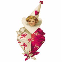 Vintage Little Clown Photo Sculpture