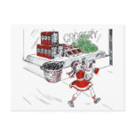 Vintage Little Girl Grocery Shopping postcards