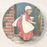 Vintage Little Miss Muffet Spider Nursery Rhyme Coasters