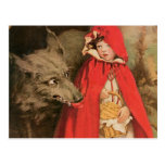 Vintage Little Red Riding Hood Jessie Wilcox Smith Postcard