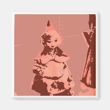 Vintage Little Red Riding Hood Magnets