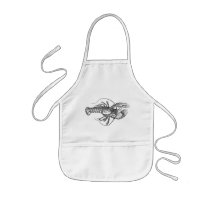 Vintage Lobster illustration Aprons