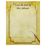 Vintage Look Personal Stationery letterhead