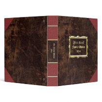 Vintage Look Personalized Photo Album or Genealogy Vinyl Binders