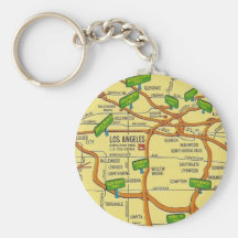 Vintage Los Angeles Key Chain