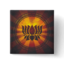 Vintage Lotus Flower Print Pins