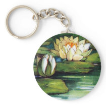 Vintage Lotus Keychain