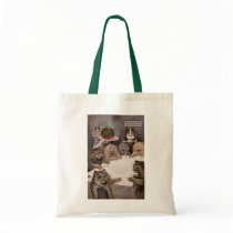 Vintage Louis Wain Cats Christmas Party Bag