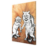 Vintage Louis Wain Magic Cat Art Wrapped Canvas Gallery Wrapped Canvas