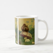 Vintage Love and Romance Animals, Field Mice Coffee Mugs