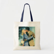 Vintage Love and Romance, Christmas Dance Canvas Bags