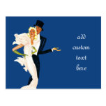 Vintage Love and Romance, Modern Wedding Couple Post Cards