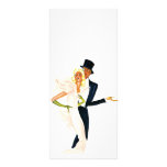 Vintage Love and Romance, Modern Wedding Couple Full Color Rack Card