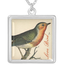 Vintage Love Bird Necklace