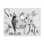 Vintage Love Birds Wedding Invitation postcards