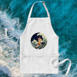 Vintage Love in the Surf; Romantic Kiss aprons