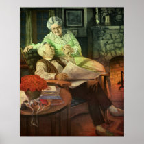 Vintage Love is Forever; Grandparents in Love Print