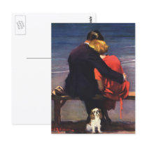 Vintage Love on the Beach Postcards