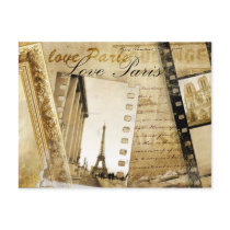 Vintage Love Paris Post Card