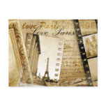 Vintage Love Paris Post Card postcards