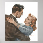 Vintage Love Romance Newlyweds Shall We Dance? Poster