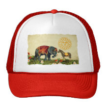 Vintage Love Valentine Collage Hat