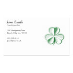 Vintage Lucky Shamrock Business Cards