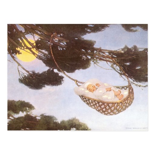 Vintage Lullaby, Rock Bye Baby Jesse Willcox Smith Post Cards