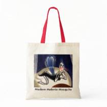 Vintage Madam Malaria Mosquito Tote Bag