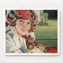 Vintage Magazine Cover Mouse Pad