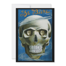 Vintage Magic Poster; de Biere the Mysterious Personalized Announcements