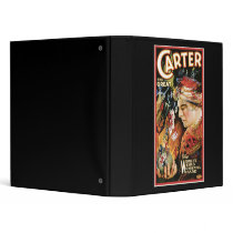 Vintage Magician Carter the Great Vinyl Binders