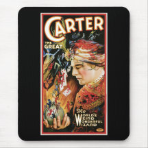 Vintage Magician Carter the Great Mouse Pad