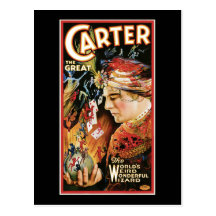 Vintage Magician Carter the Great Post Card
