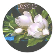 Vintage Magnolia RSVP Sticker