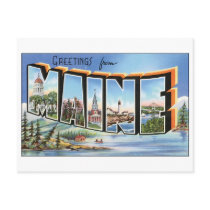 Vintage Maine Postcard