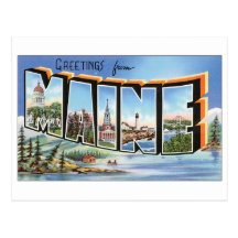 Vintage Maine Postcard