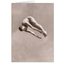 Vintage Man Diving Greeting Card - 1766928.jpg