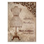 vintage mannequin fashion business cards