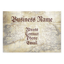 Vintage Map Business Card