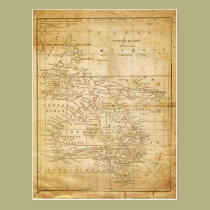 Vintage Map of Australasia postcards