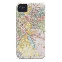 Vintage Map of Berlin (1846) iPhone 4 Case-Mate Cases