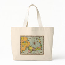 Vintage Map of Cape Cod Canvas Bag