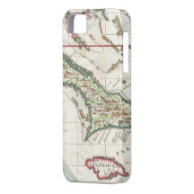 Vintage Map of Cuba and Jamaica (1763) iPhone 5 Covers