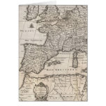 Vintage Map of Europe (1852) Greeting Cards