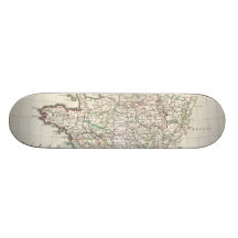 Vintage Map of France (1771) Skateboard Decks