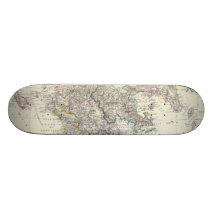 Vintage Map of Greece (1861) Skateboards