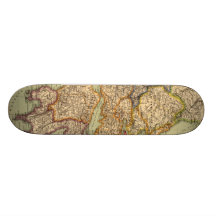 Vintage Map of Greece (1903) Skateboards